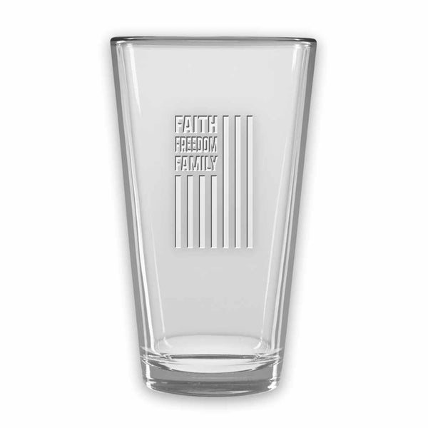 Faith Freedom Family - Micro-Brew Glasses (set of 2)