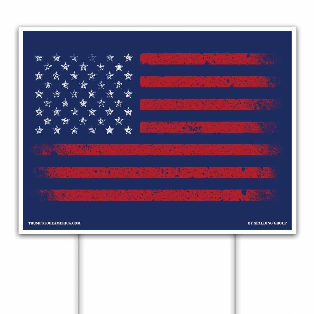 Flag Yard Sign