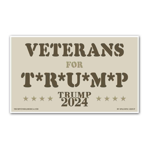 Veterans for Trump Vinyl 5' x 3' Banner