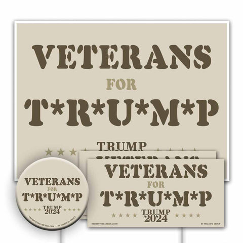Veterans for Trump Yard Sign Kit